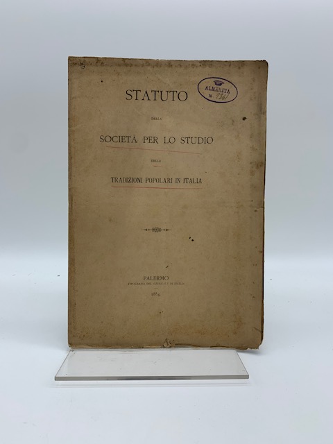 Statuto della Società per lo studio delle Tradizioni popolari in Italia